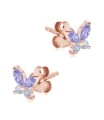 Beautiful Butterfly Silver Stud Earring STS-6201